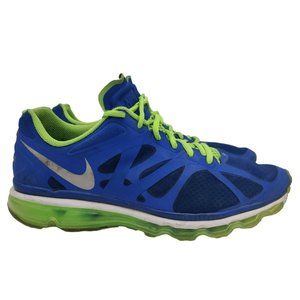 Nike Air Max 2012 Sprite Shoes Royal Blue Green 487982-403 Used Size 11